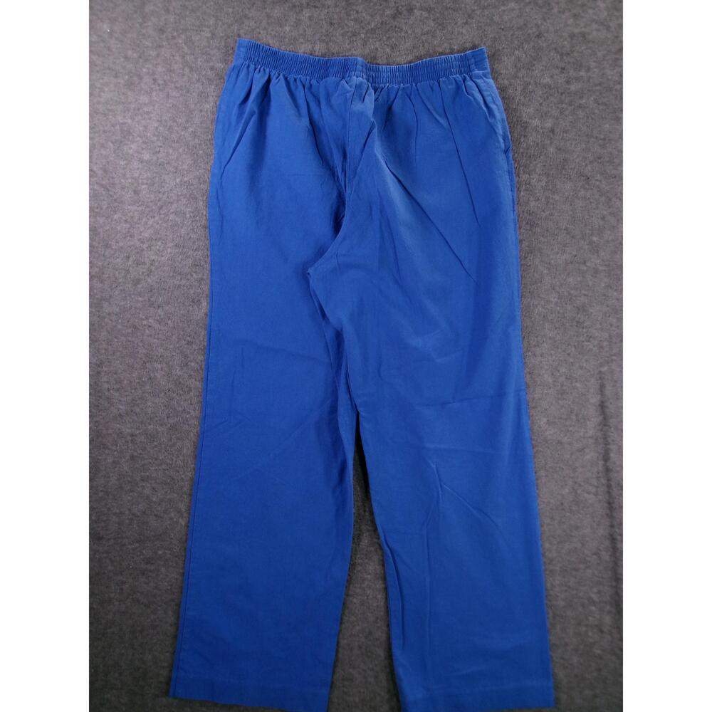 Alfred Dunner Pants Womens 12 Blue Classic Capsule Everyday Casual Relaxed Fit - Picture 10 of 13